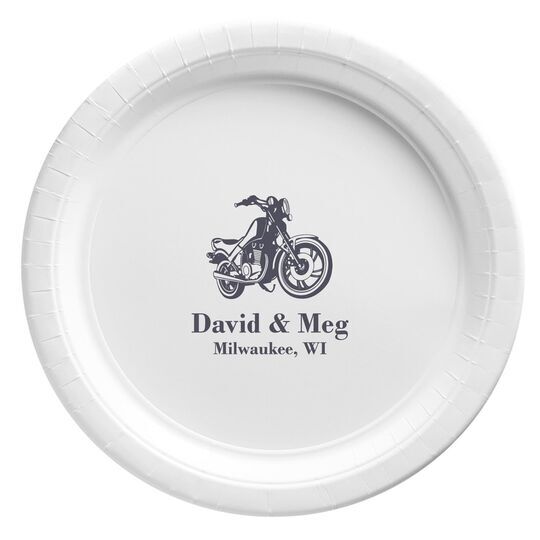 Motorcycle Paper Plates